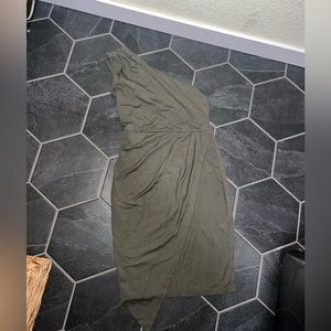 Olive Green fitted dress